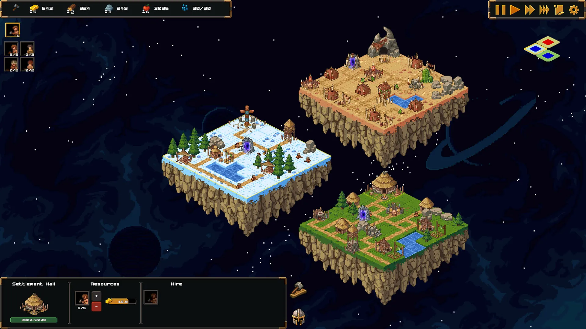 複数の浮遊島へ勢力を広げるEmpires Edge
