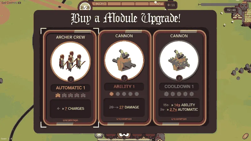 Automatic・Ability・Cooldownのアップグレード